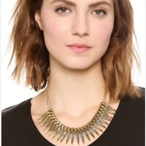 Vanessa Mooney Phoenix Necklace - Feather Bib Statement Collar Boho Tribal